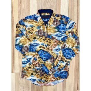 Young Republic Graphic Print Long Sleeve Button Down Shirt L